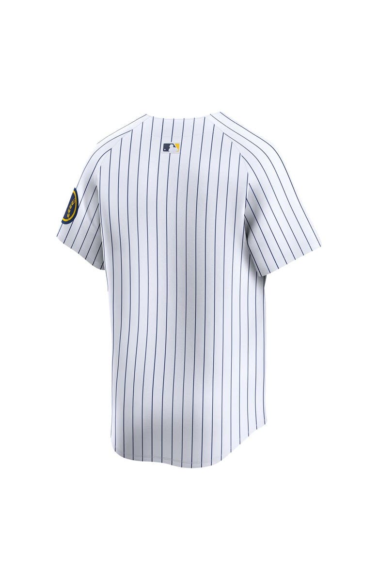 Nike Men's Nike White Milwaukee Brewers Alternate Limited Jersey, Alternate, color, 