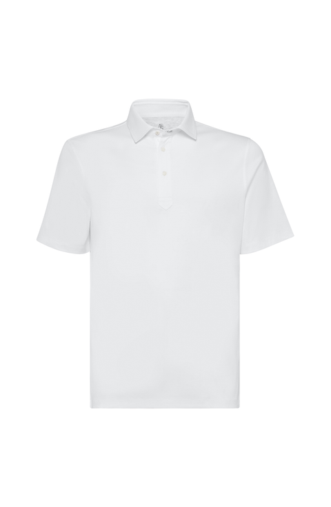Polo with shirt collar