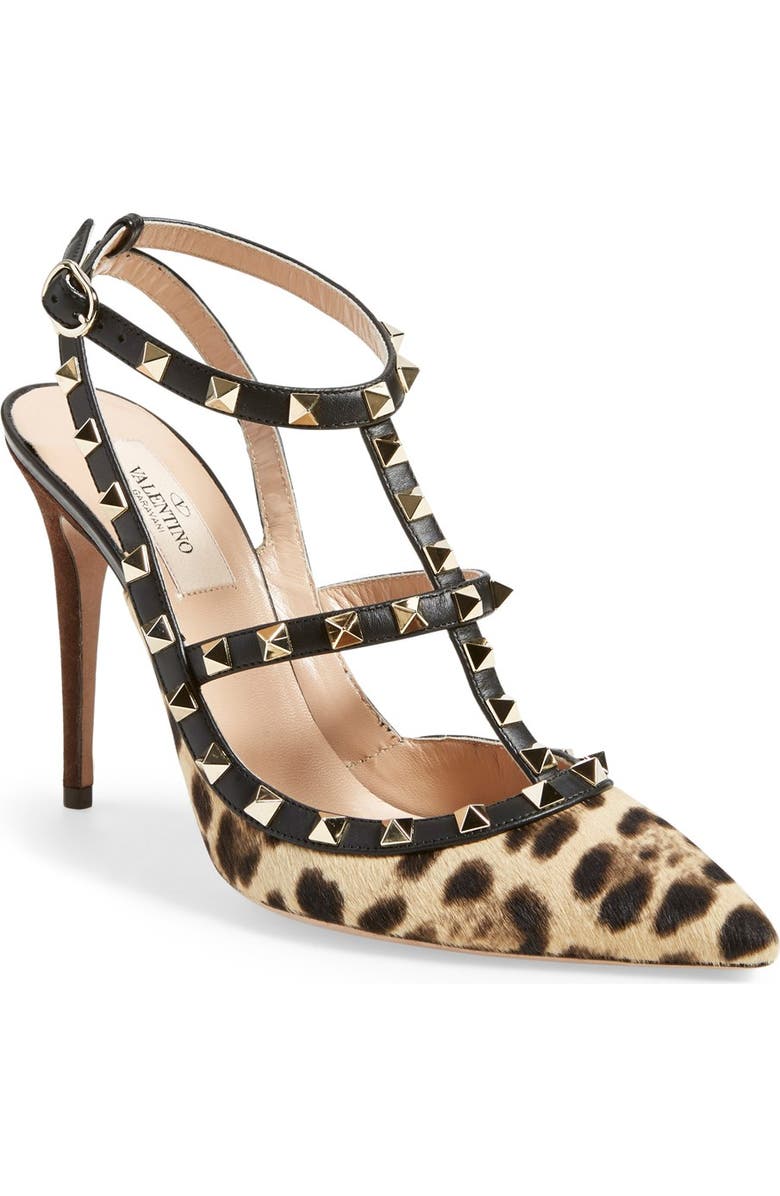 Valentino Garavani 'Rockstud' T-Strap Pump, Main, color,