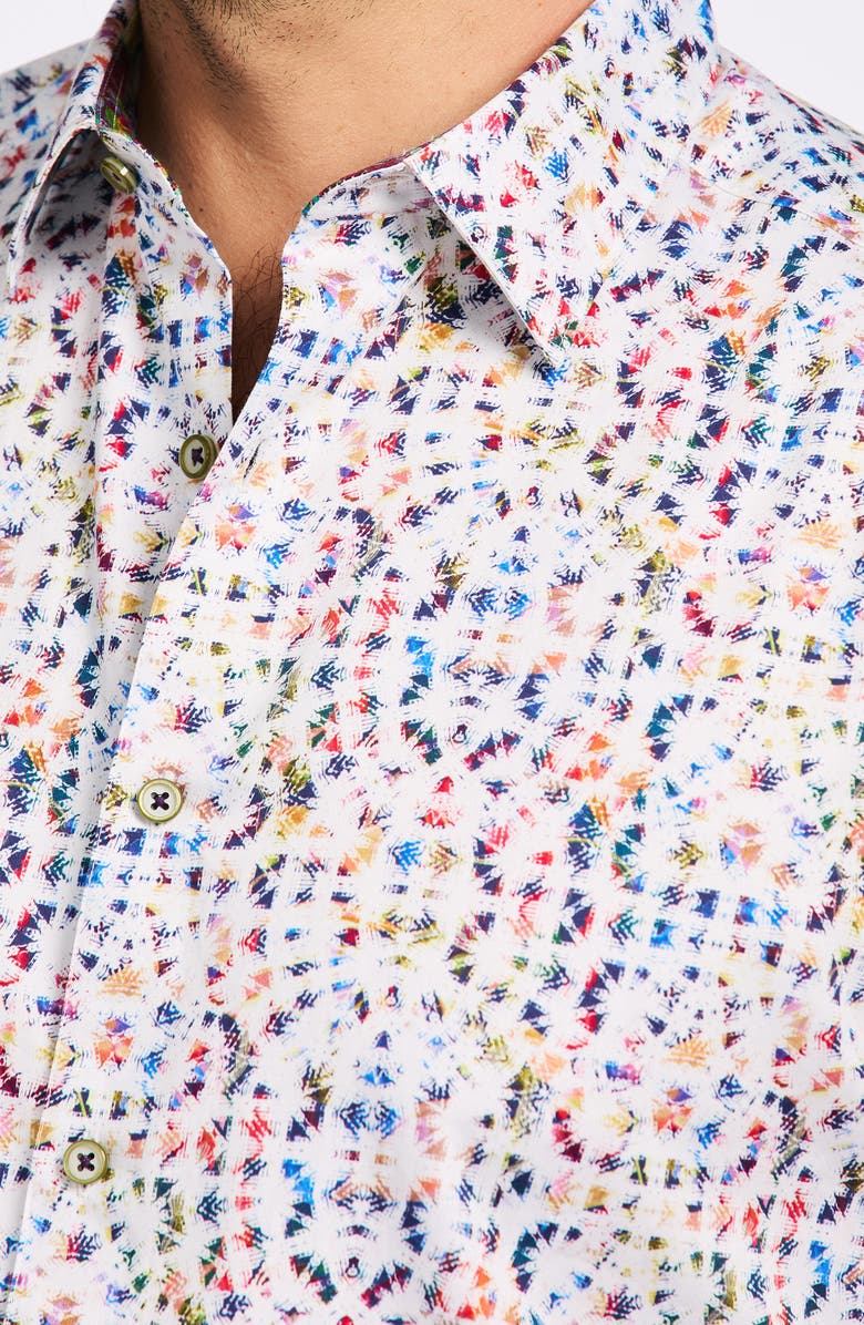 Robert Graham Barlow Cotton Button-Up Shirt, Alternate, color,