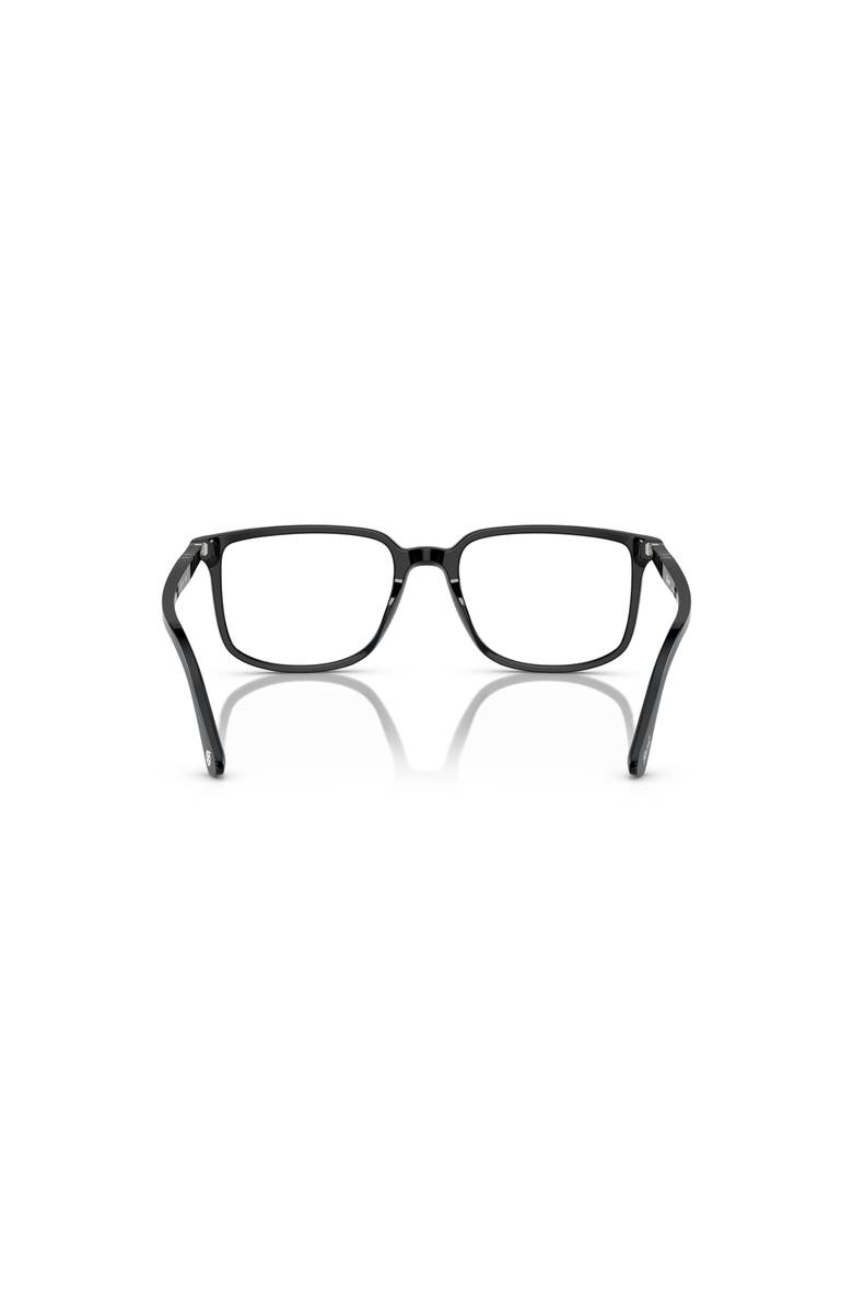 Persol 52mm Rectangle optical glasses, Alternate, color, Black