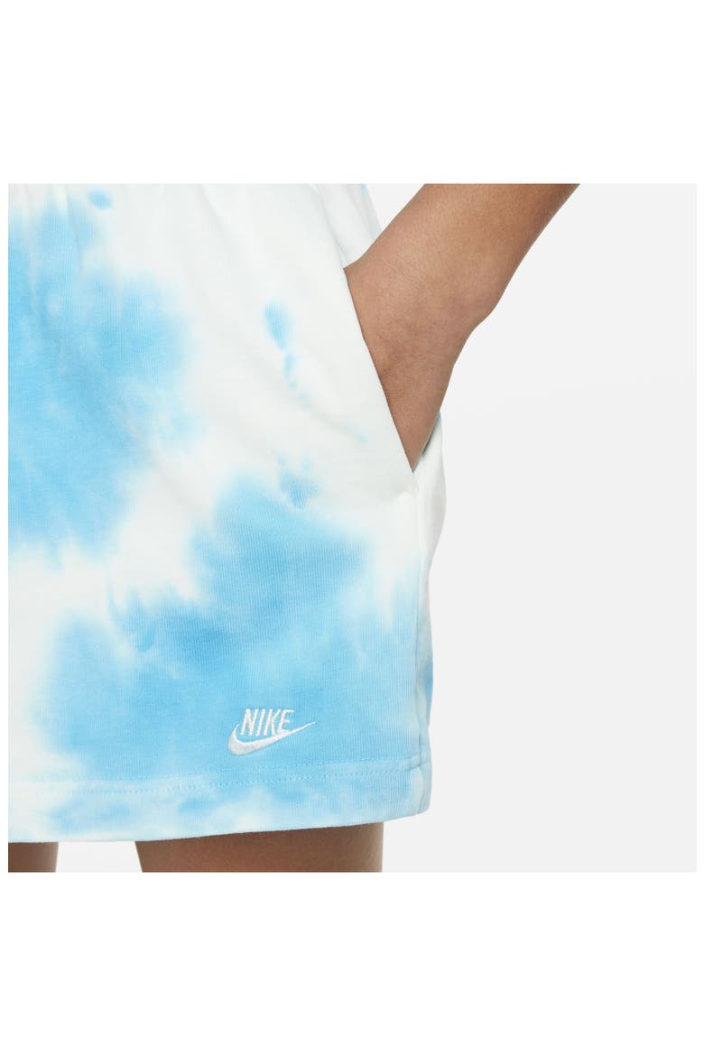 Kids' Sportswear Tie Dye Shorts, Alternate, color, BALTIC BLUE/ SAIL