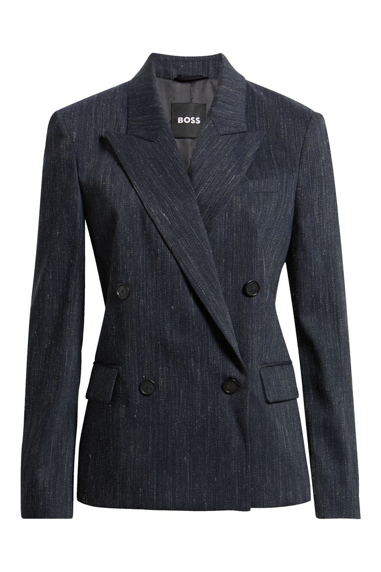 Jaleto Melange Virgin Wool Blend Blazer, Alternate, color, SKY CAPTAIN MELANGE
