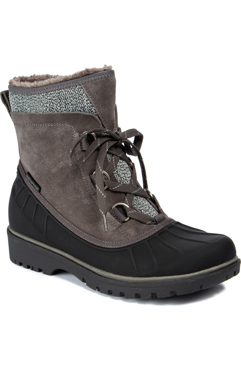 BARETRAPS Springer Faux Shearling Lined Waterproof Cold Weather Boot, Main, color, Gunmetal