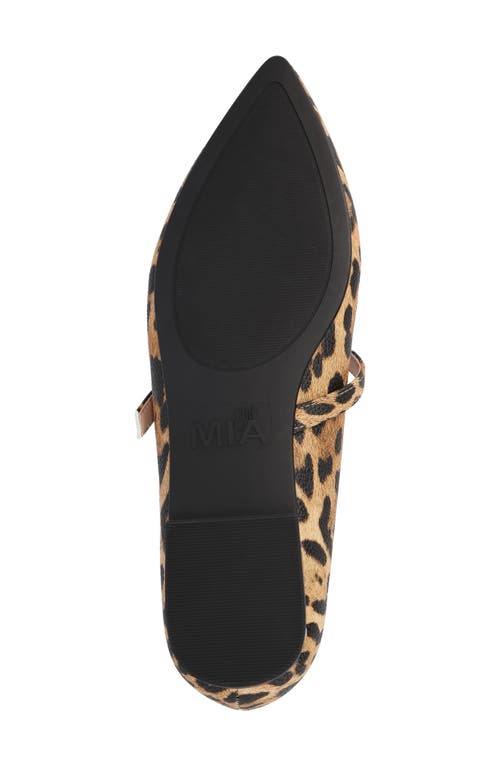 Mia Fionna Mary Jane Flat In Animal Print