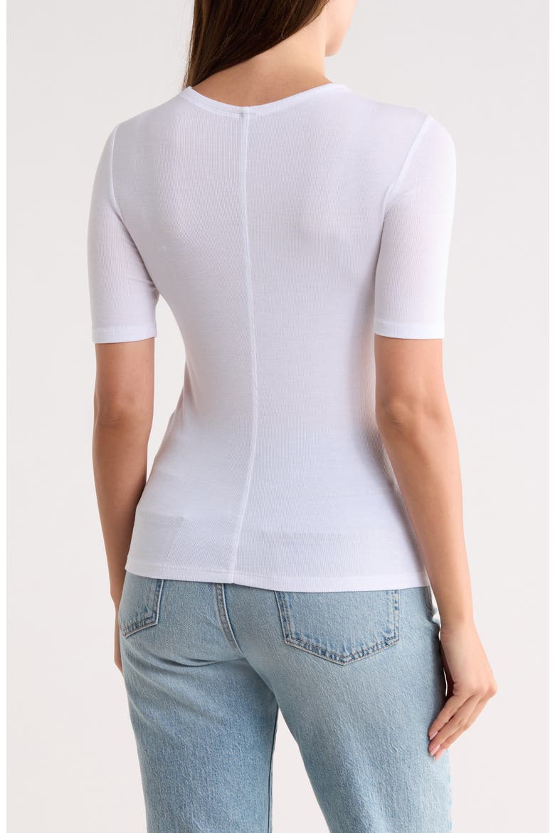 Jane Fitted Crewneck T-Shirt, Alternate, color, TRUE WHITE