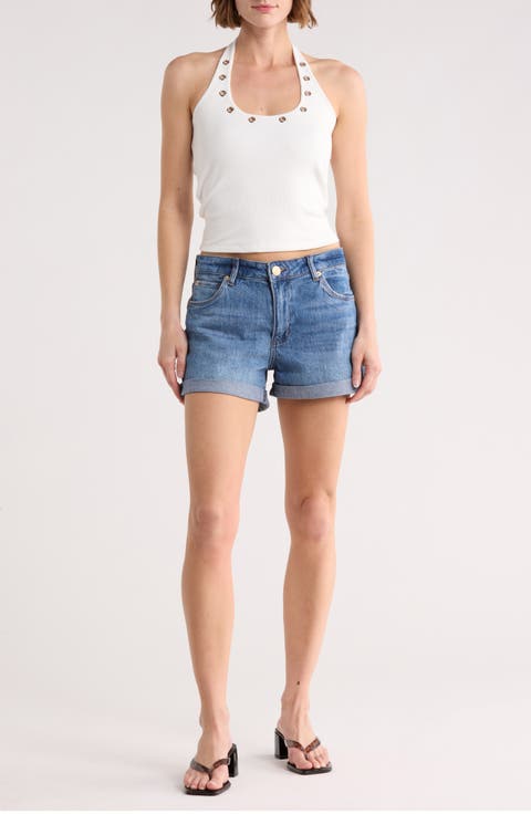 Molly High Waist Boyfriend Shorts (Leonis)