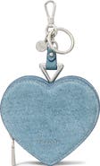 Kate Spade New York liv denim suede heart coin purse