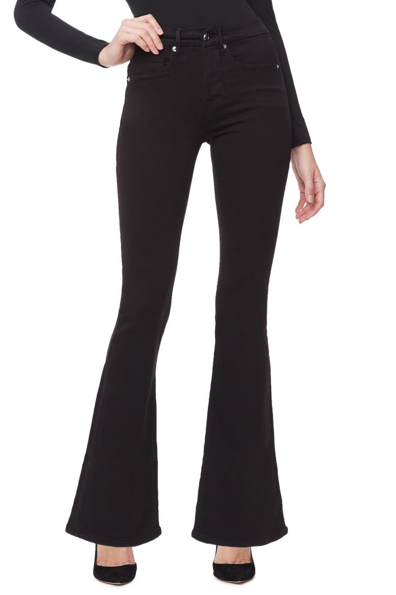 Good Flare Jeans, Main, color, BLACK001