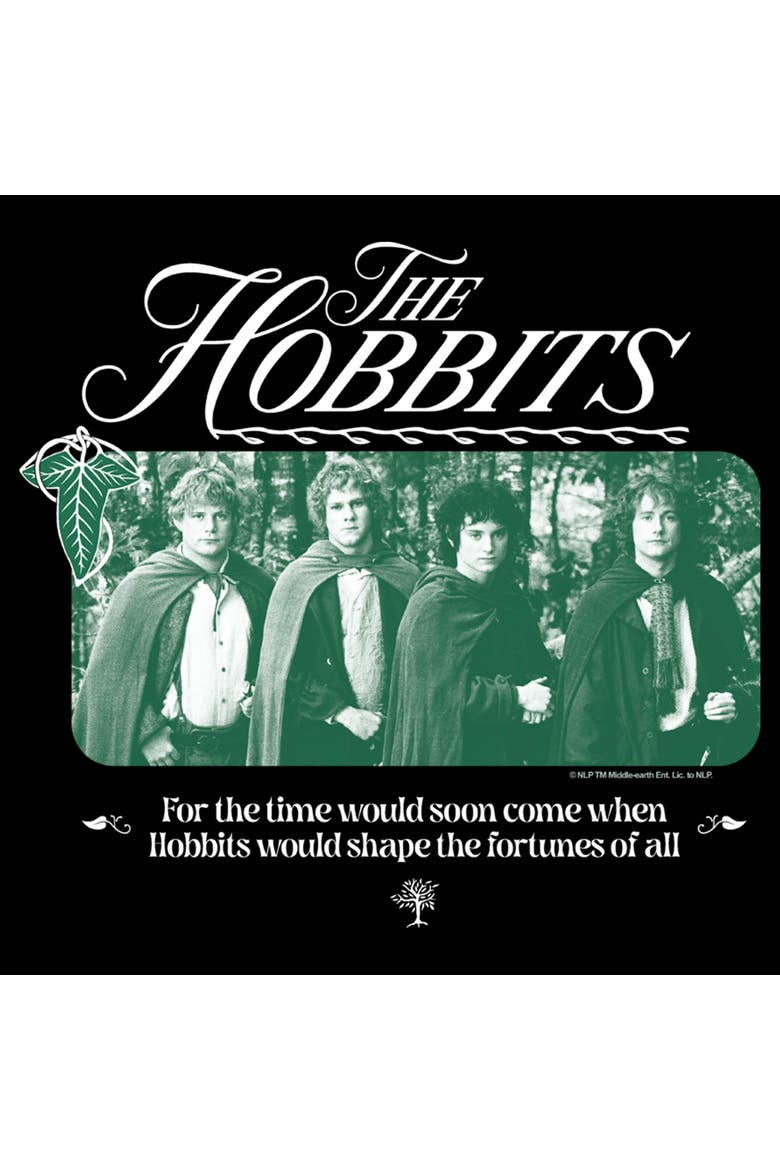 Men's The Lord of the Rings The Hobbits Quote  Graphic T-Shirt, Alternate, color, Black