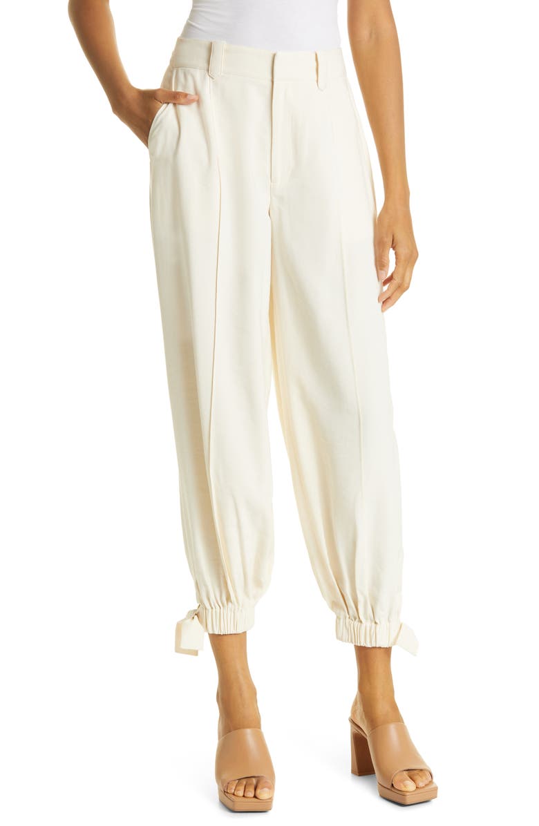 Ted Baker London Madolyn Tailored Tie Cuff Joggers, Main, color,