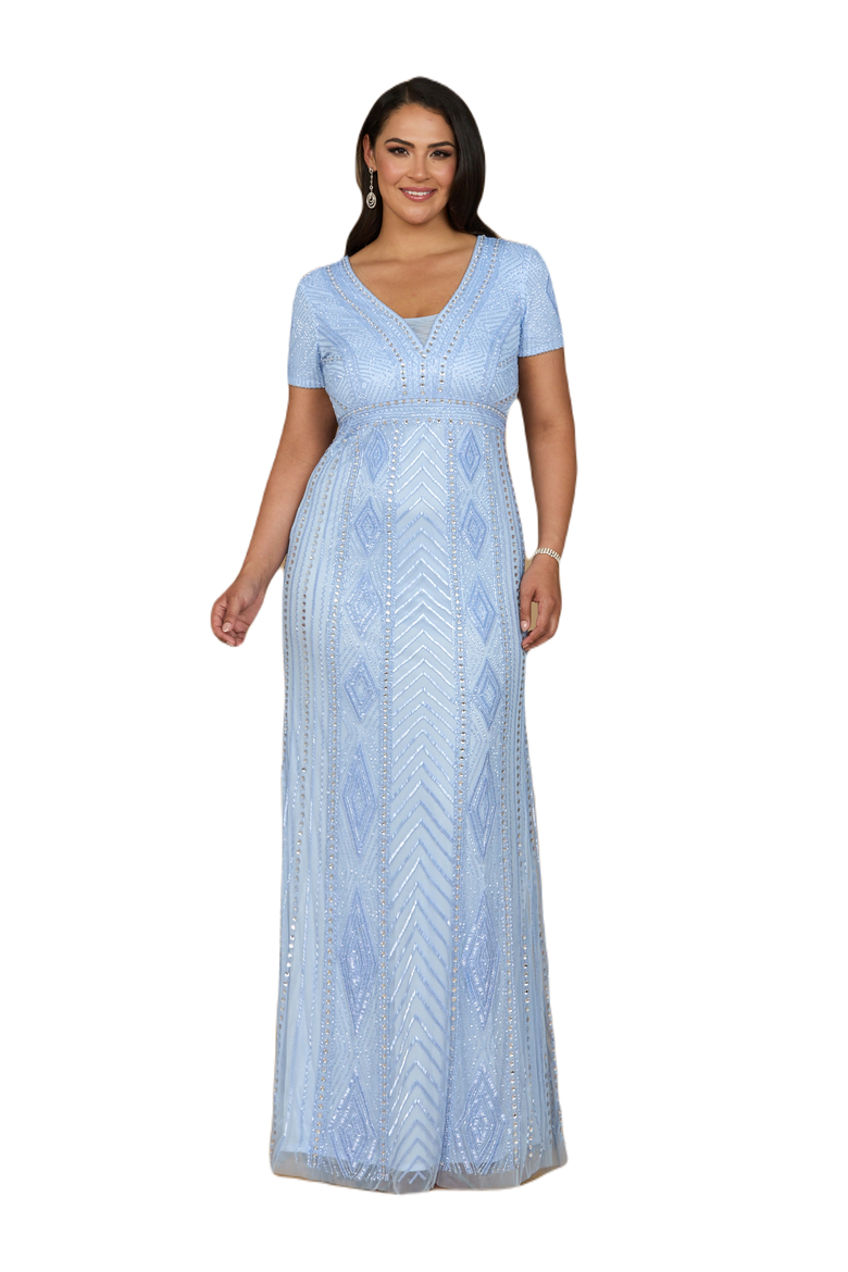 Closed Back, Cap Sleeve Dress, Alternate, color, Periwinkle