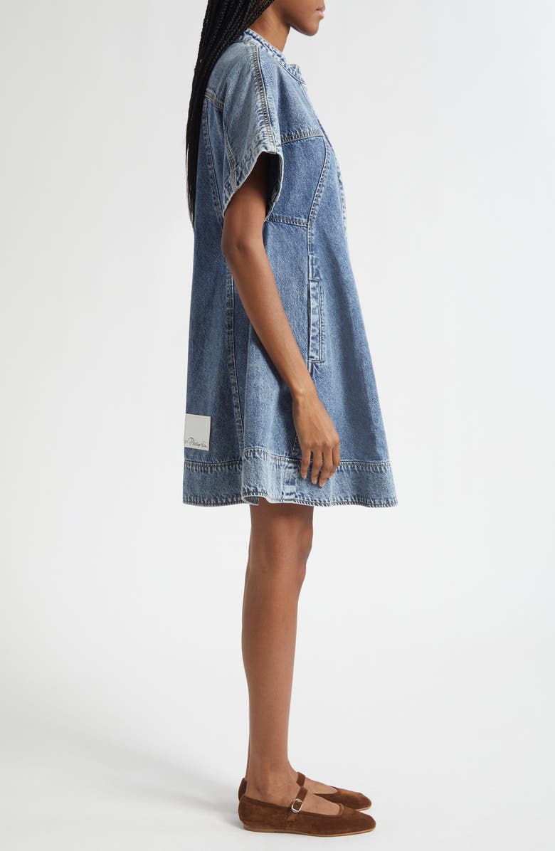 3.1 Phillip Lim Cotton Denim Dress, Alternate, color, Washed Medium Blue