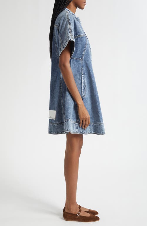 3.1 Phillip Lim Trapeze Light Denim Dress In Blue