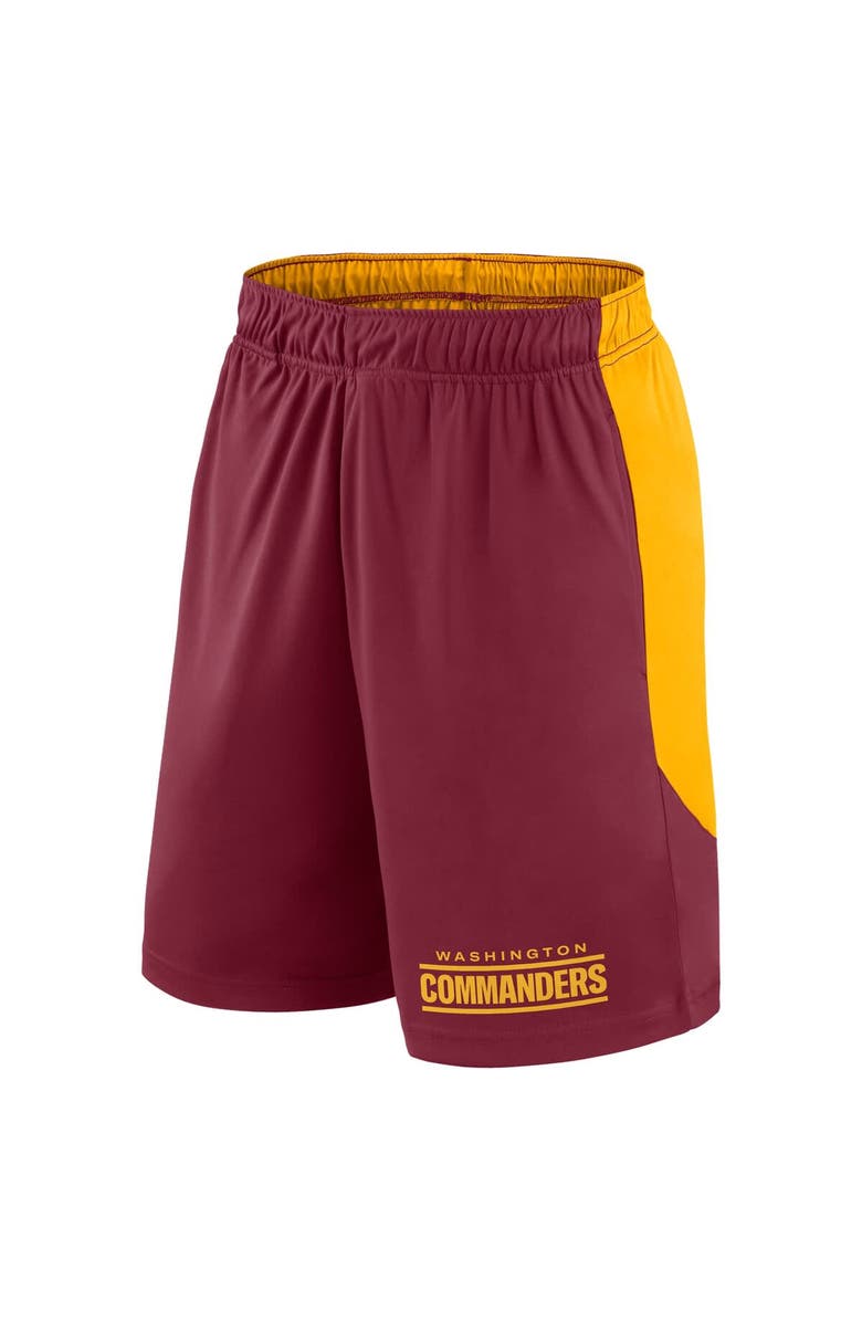 FANATICS Men's Fanatics Burgundy/Gold Washington Commanders Launch Shorts, Alternate, color,
