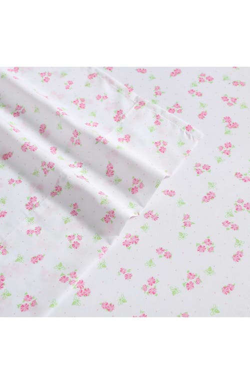 Laura Ashley Busy Bee Microfiber Sheet Set In White