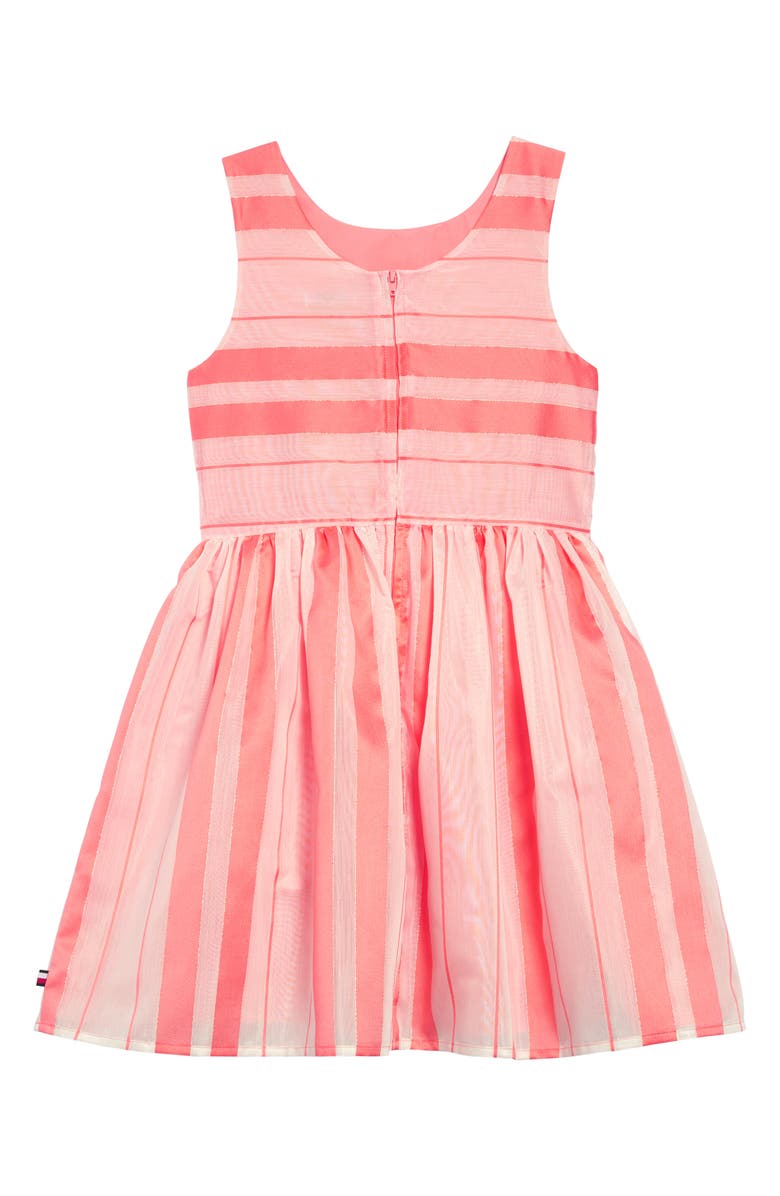 Tommy Hilfiger Satin Stripe Fit & Flare Dress, Alternate, color,