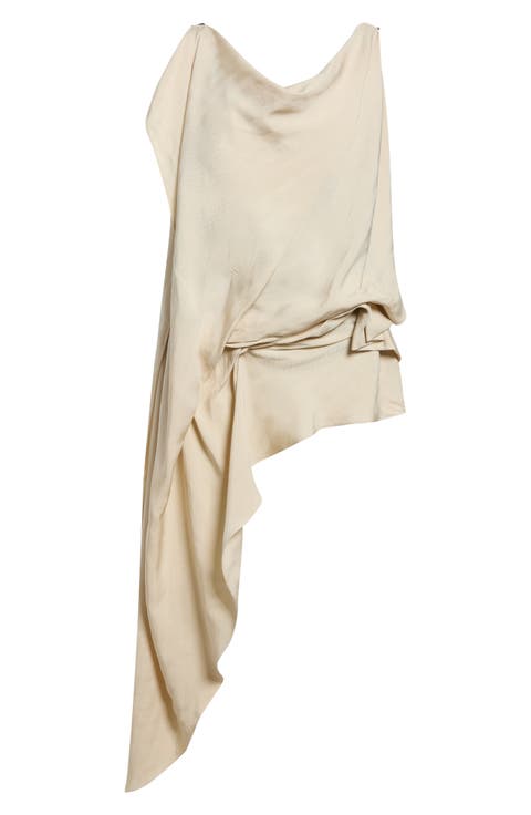 Aleatorio Asymmetrical Draped Top
