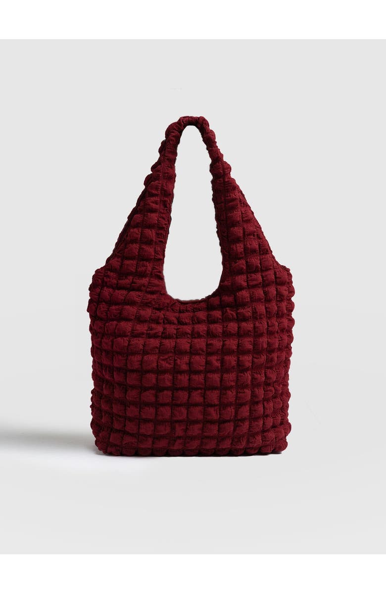 Saint + Sofia Soho Shoulder Tote Bag, Alternate, color, Burgundy