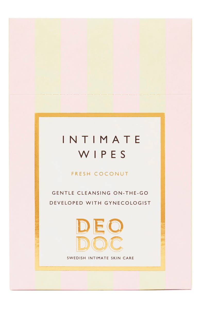 DeoDoc Intimate Wipes, Alternate, color, Fresh Coconut