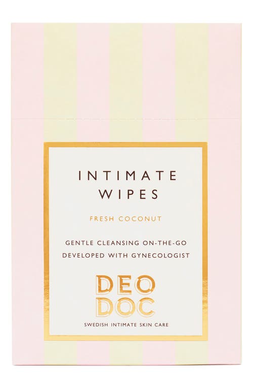 Deodoc Intimate Wipes In Fresh Coconut
