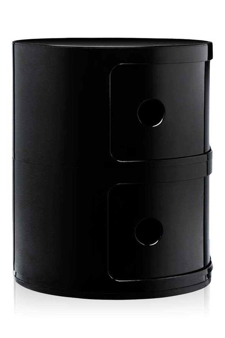 Componibili Smile 2-Level Drawers, Alternate, color, BLACK
