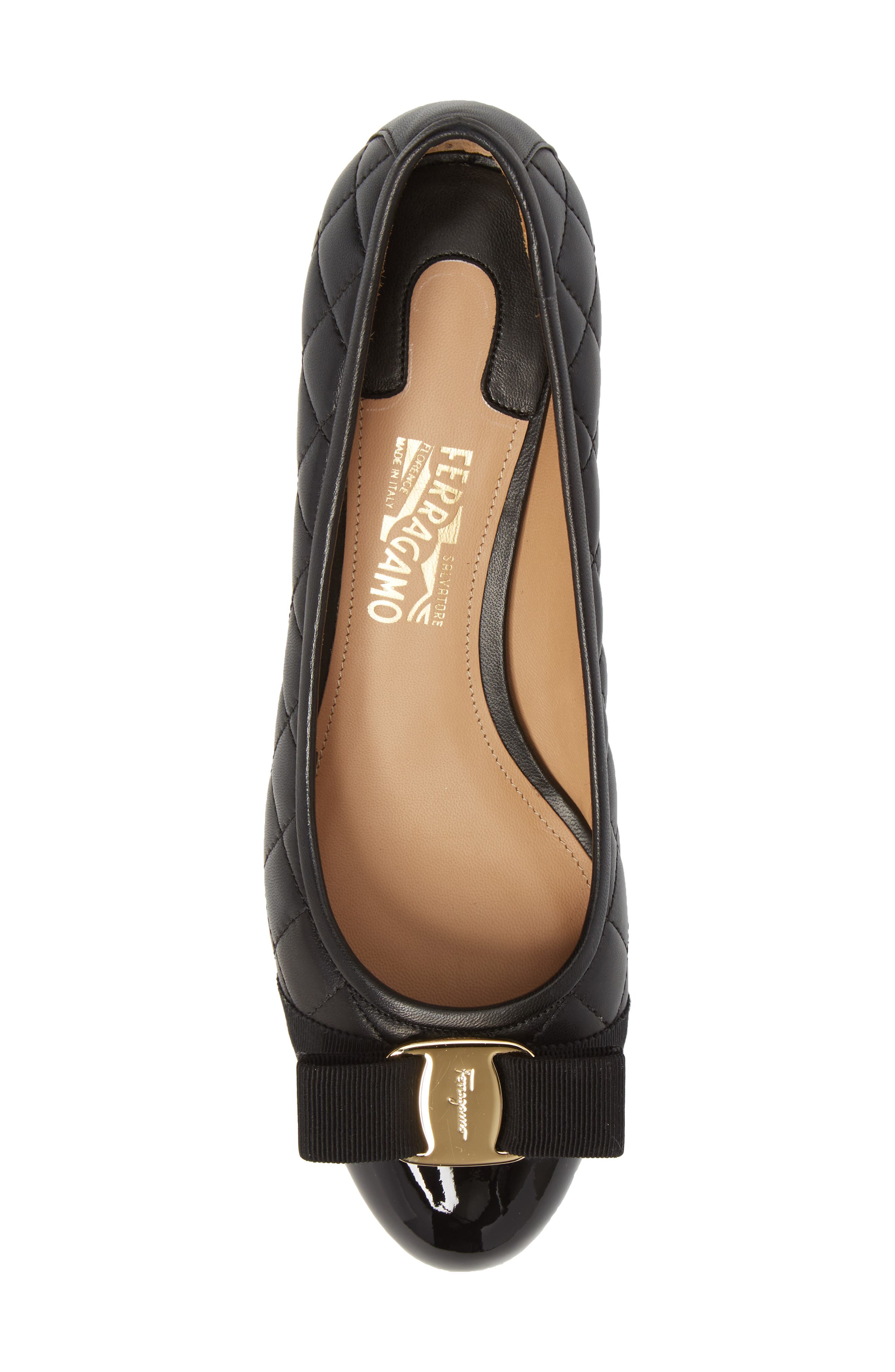 Salvatore Ferragamo Vara Pump, Alternate, color, BLACK