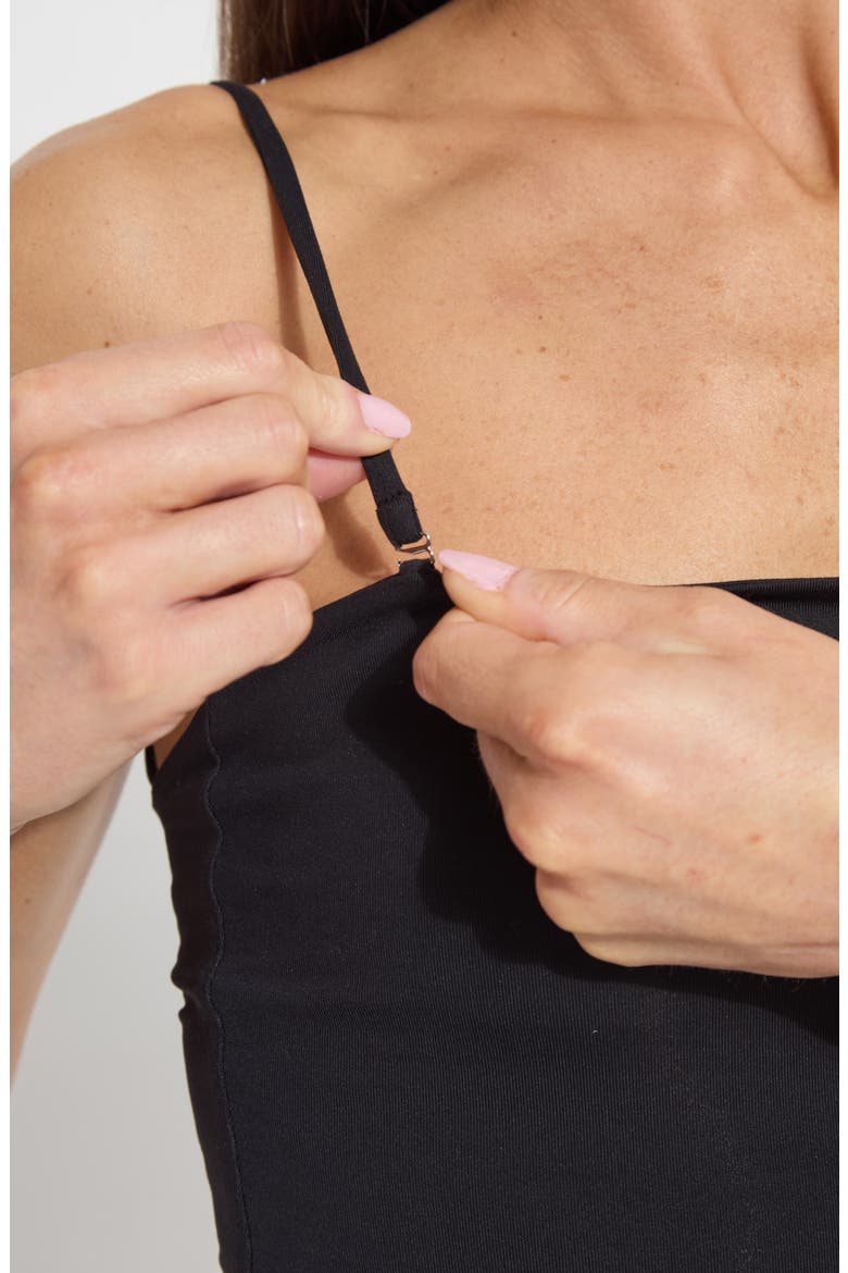 Paolina Bandeau Top, Alternate, color, BLACK