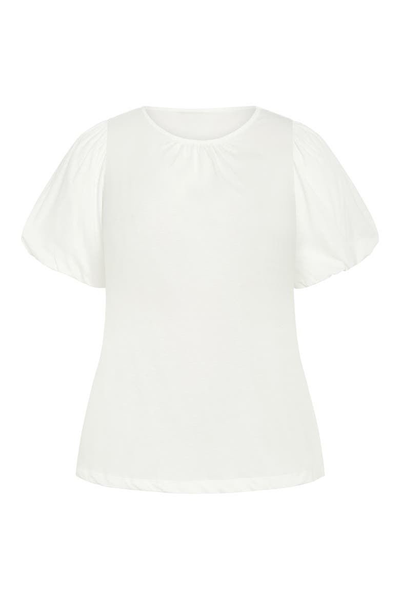 Leona Puff Sleeve Top, Alternate, color, IVORY