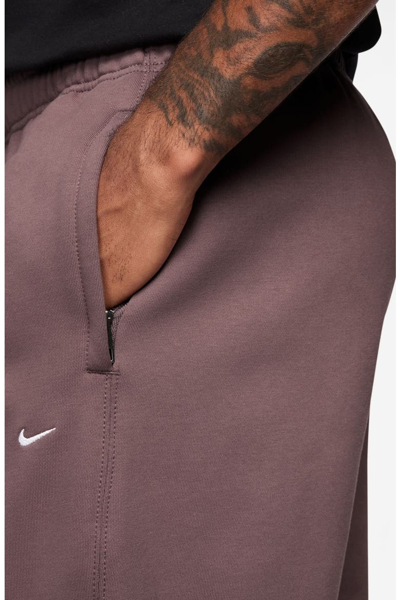 Solo Swoosh Fleece Sweatpants, Alternate, color, TATTOO/ WHITE