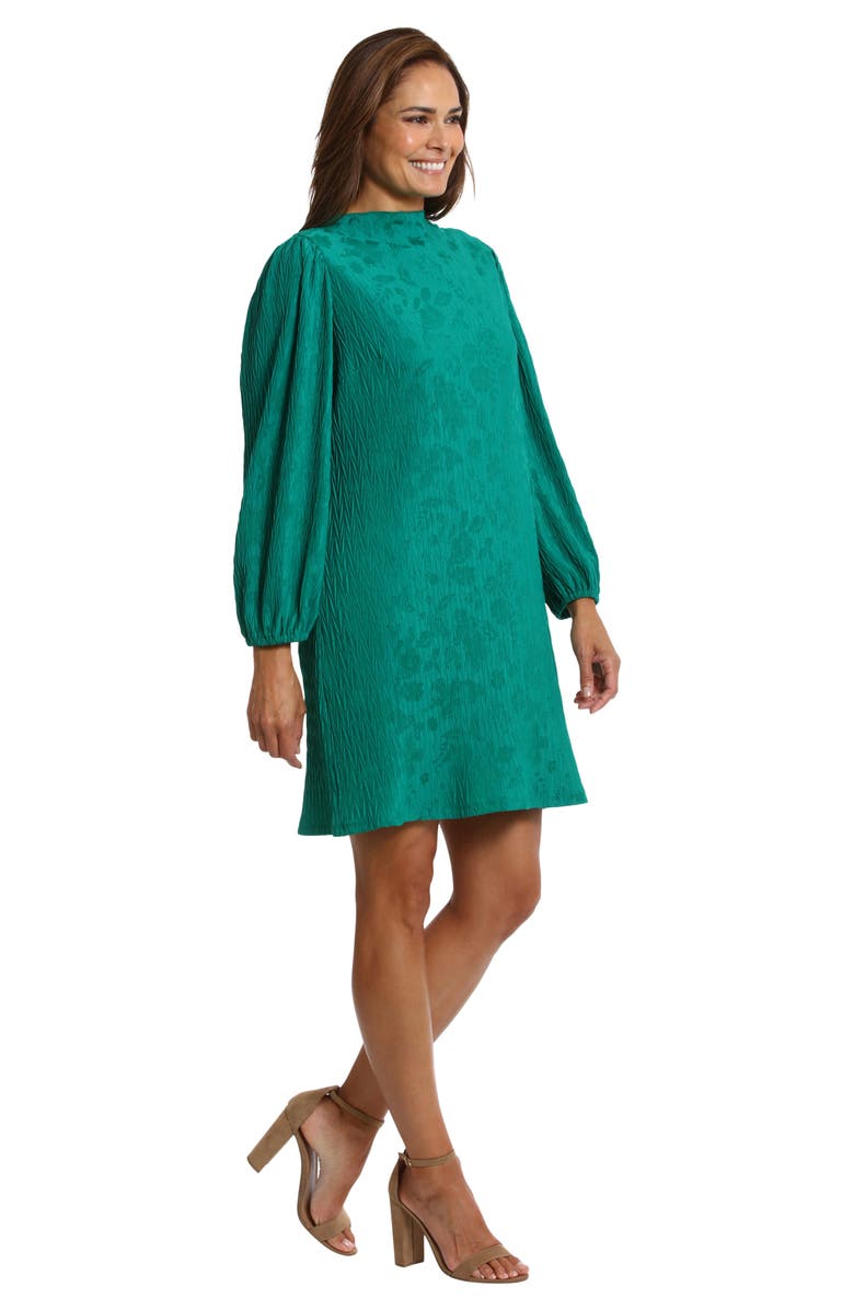 London Times Long Sleeve Jacquard Shift Dress, Alternate, color, 