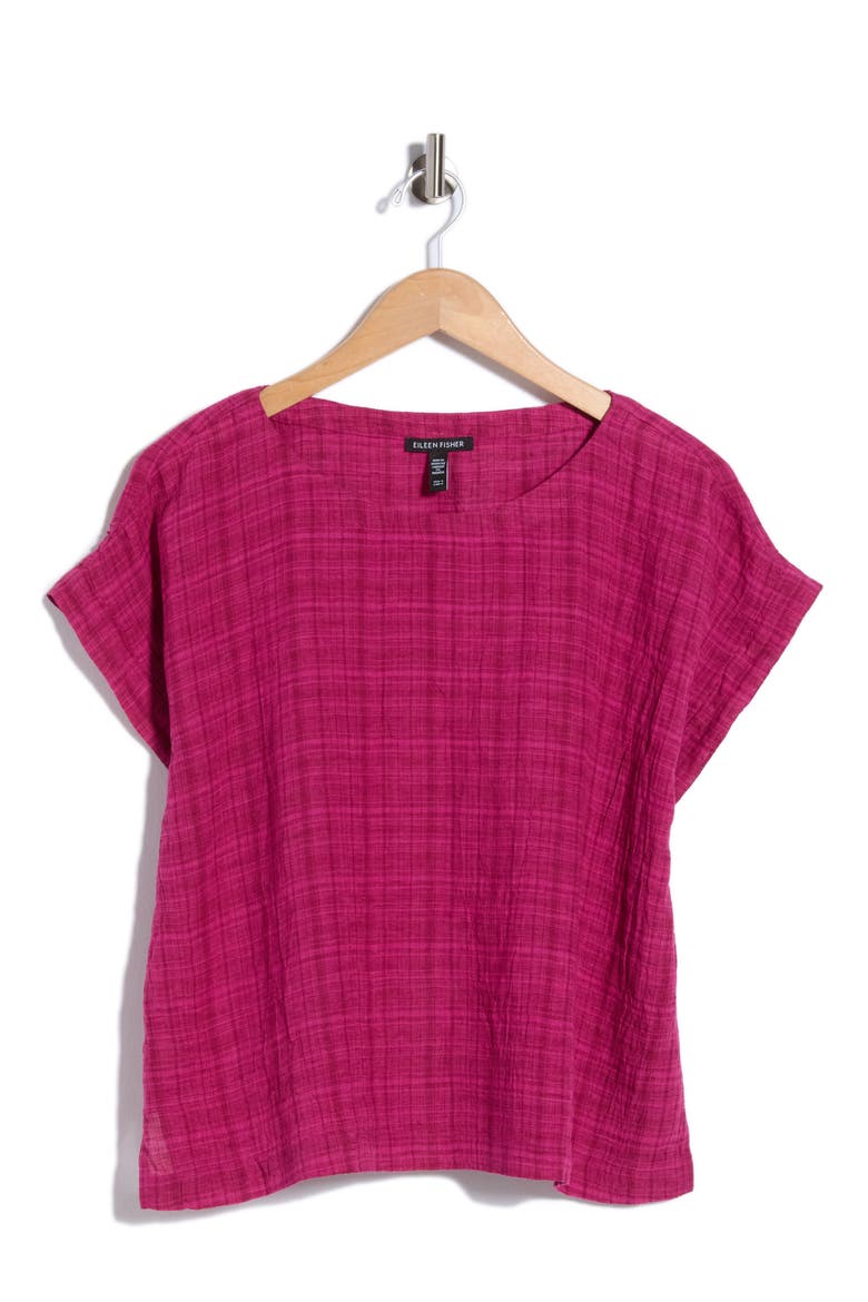 Ballet Neck Square Top, Main, color, SANGRIA