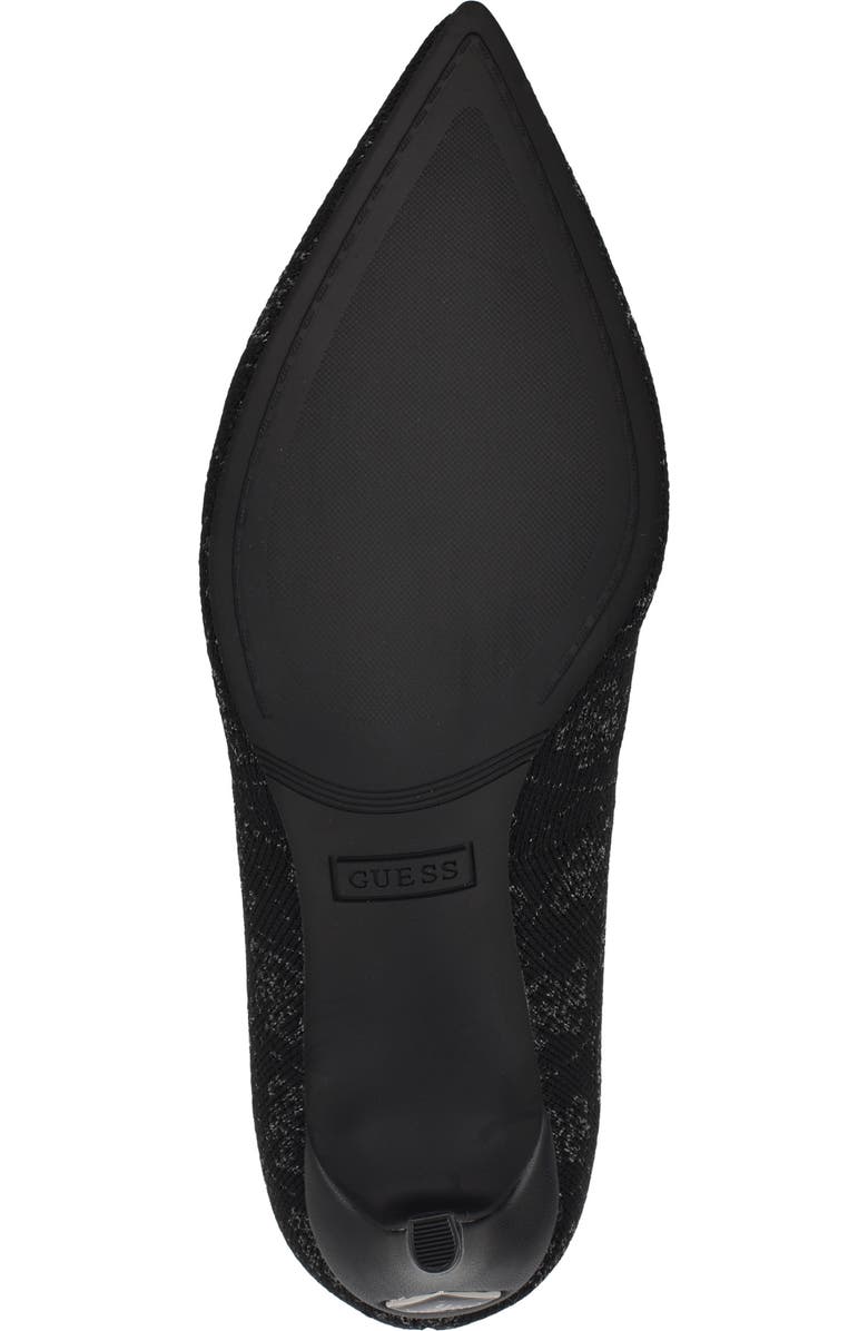 GUESS Richerynt Knit Stiletto Bootie, Alternate, color, Black