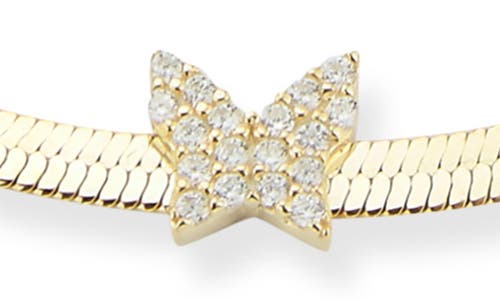 Sphera Milano Pavé Cubic Zirconia Butterfly Station Bracelet In Gold