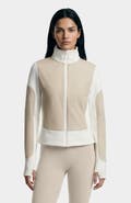 Rudsak Granada Zip-up Mixed Media Sweater Jacket