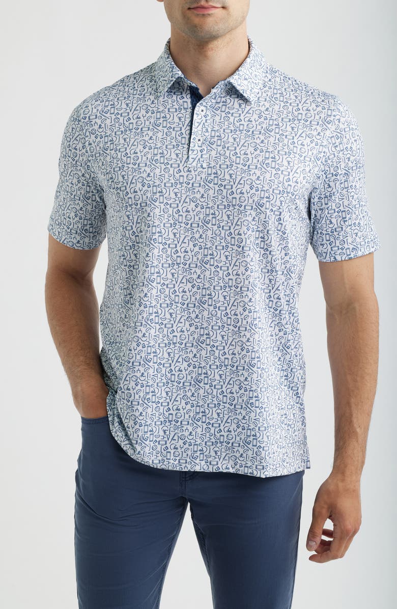Johnston & Murphy XC+<sup>™</sup> Performance Game Day Polo, Main, color, Navy