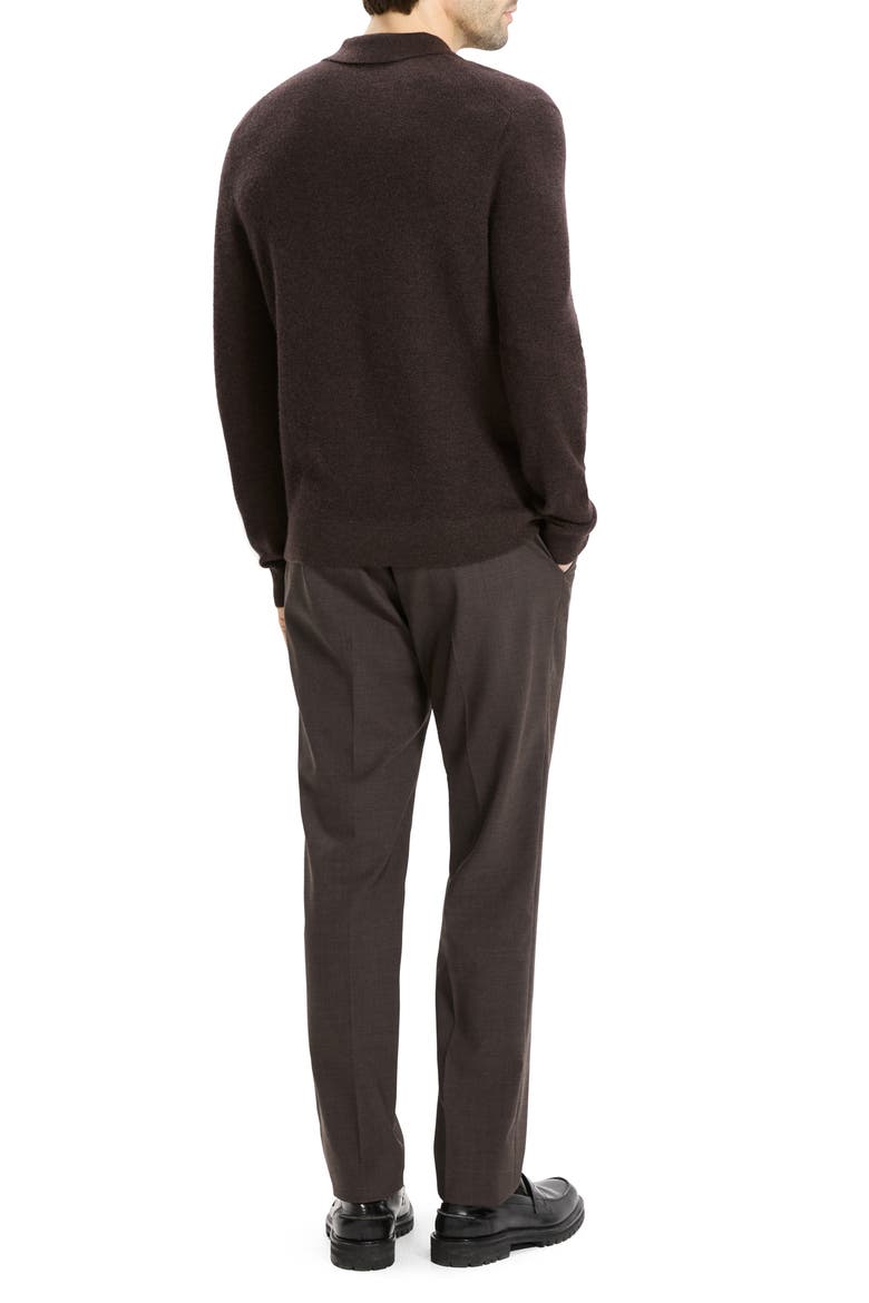 Cyr Quarter Zip Cashmere Sweater, Alternate, color, BROWNWOOD MELANGE