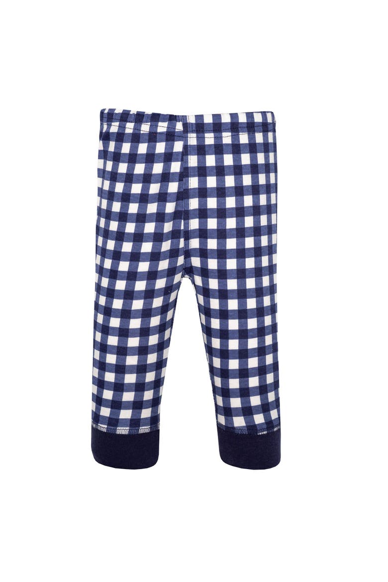 Pack of 4 Pants Bottoms Set, Alternate, color, Navy Gingham