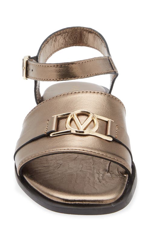 Valentino By Mario Valentino Cecilia Vlogo Sandal In Gold
