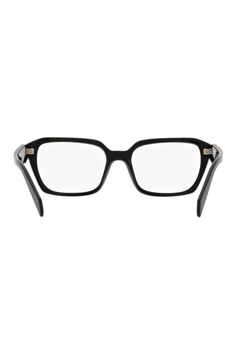54mm Rectangular Optical Glasses, Alternate, color, BLACK