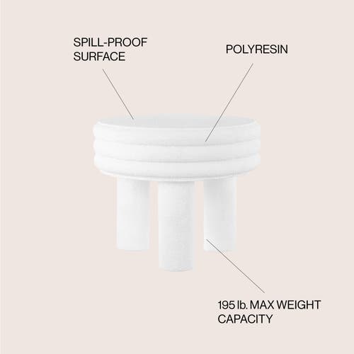 JONATHAN Y JONATHAN Y RASHIDA CONTEMPORARY MINIMALIST CURVY LOW INDOOR/OUTDOOR ACCENT TABLE 