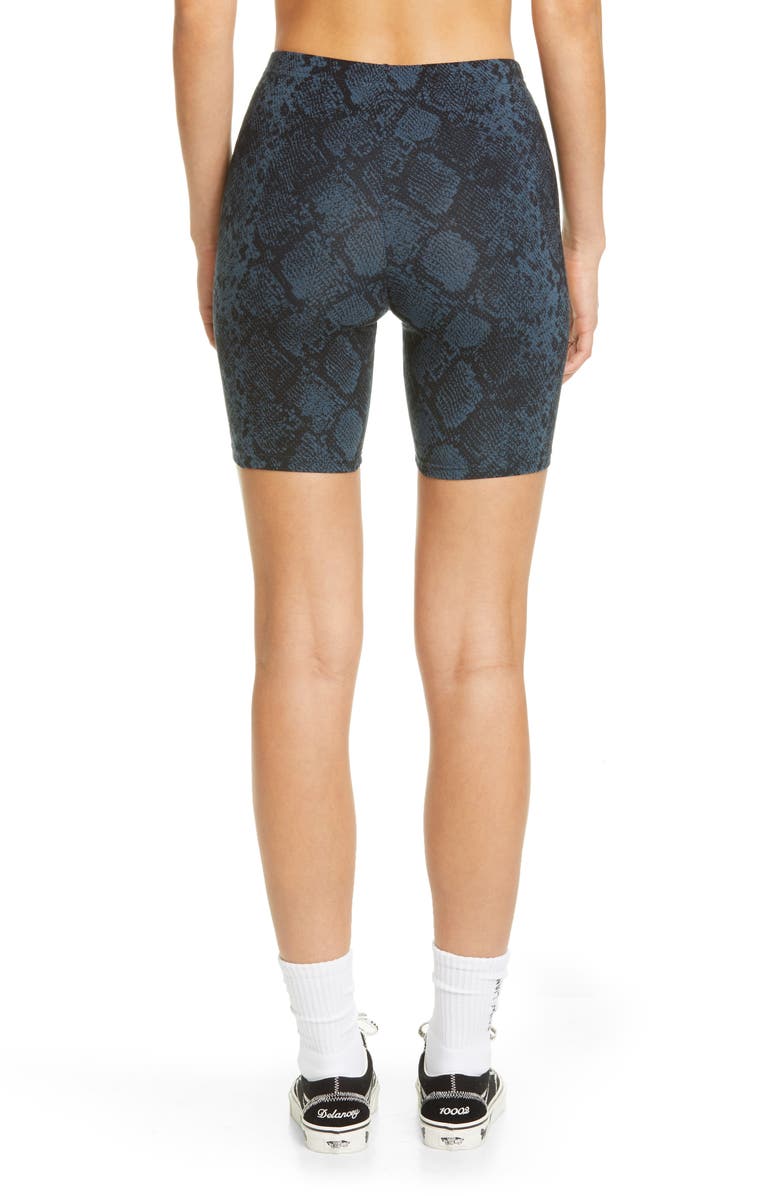 Vans x Sandy Liang Snake Print Stretch Cotton Bike Shorts, Alternate, color, 