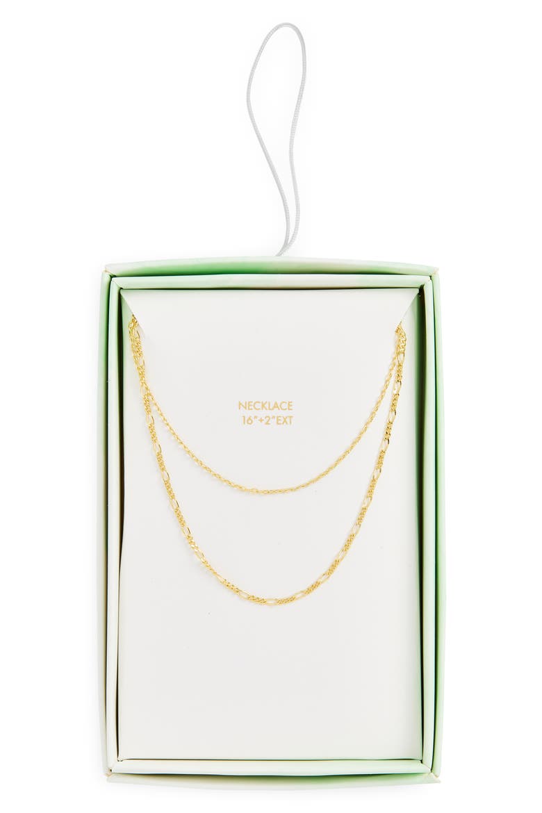 Figaro Layered Necklace, Main, color, GOLD
