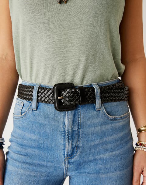 Woven Leather Belt