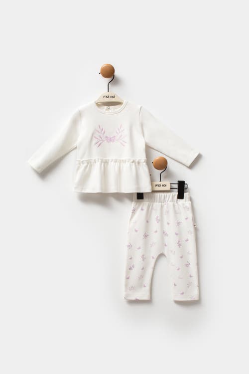 Moi Noi Butterfly Outfit Set In White