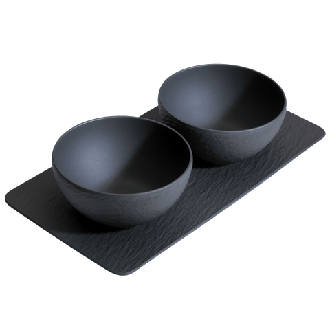 Manufacture Rock 3 Piece Condiment Set