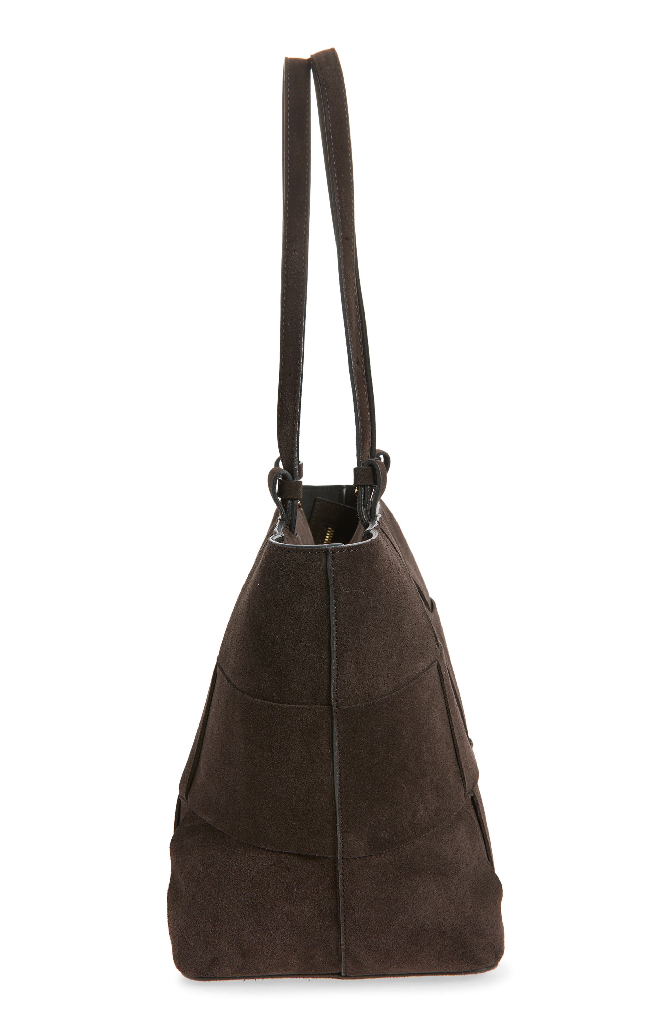 DeMellier The Florence Woven Leather Tote, Alternate, color, Dark Chocolate