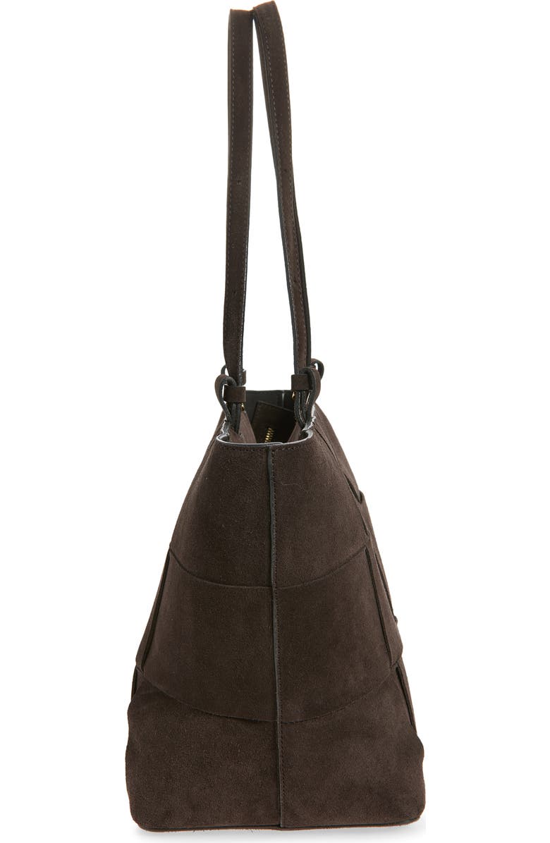 DeMellier The Florence Woven Leather Tote, Alternate, color, Dark Chocolate