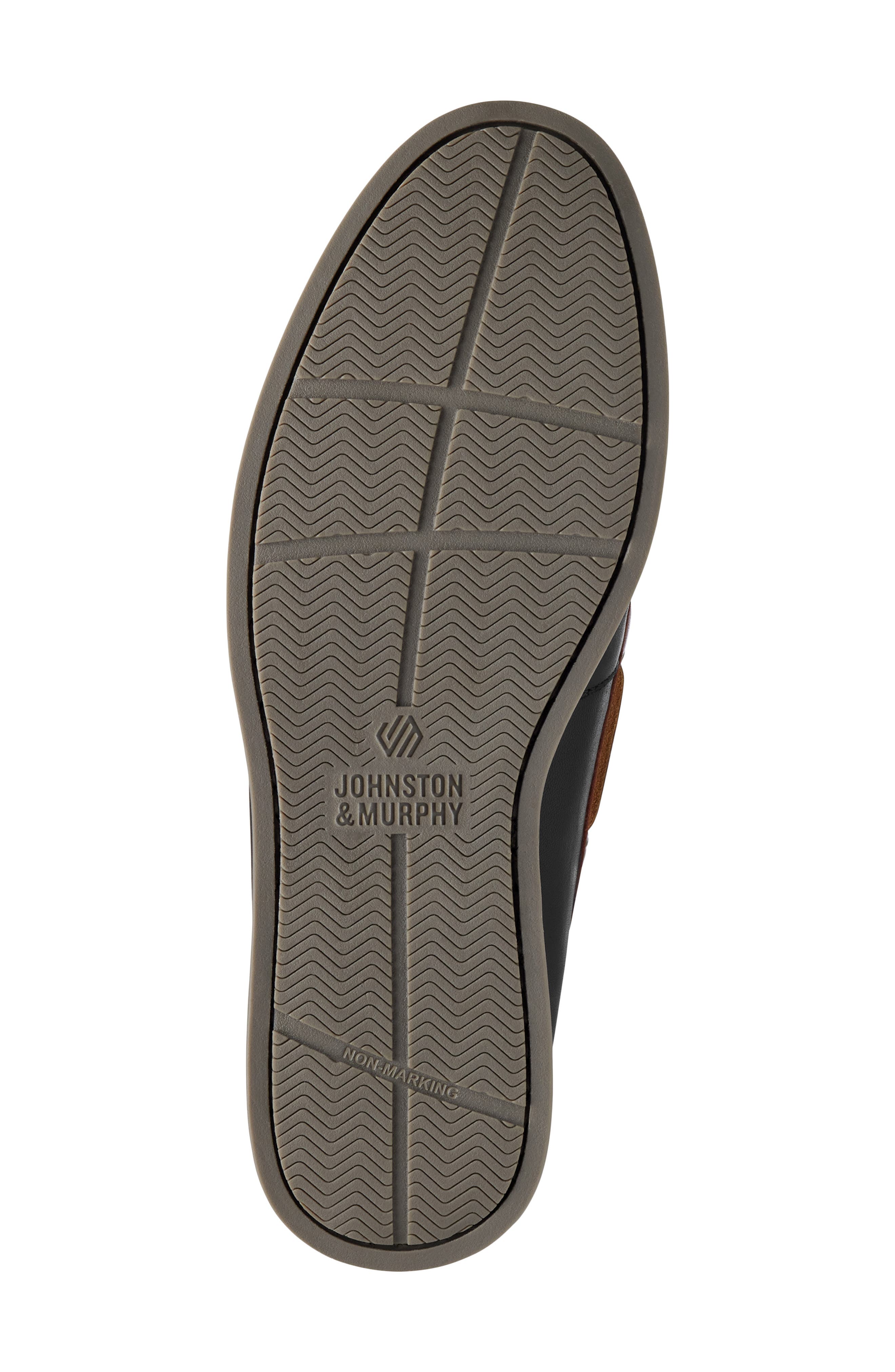 Johnston & Murphy Monaco Boat Shoe, Alternate, color, Black/ Brown Sheepskin