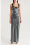 Selma One-Shoulder Satin Gown